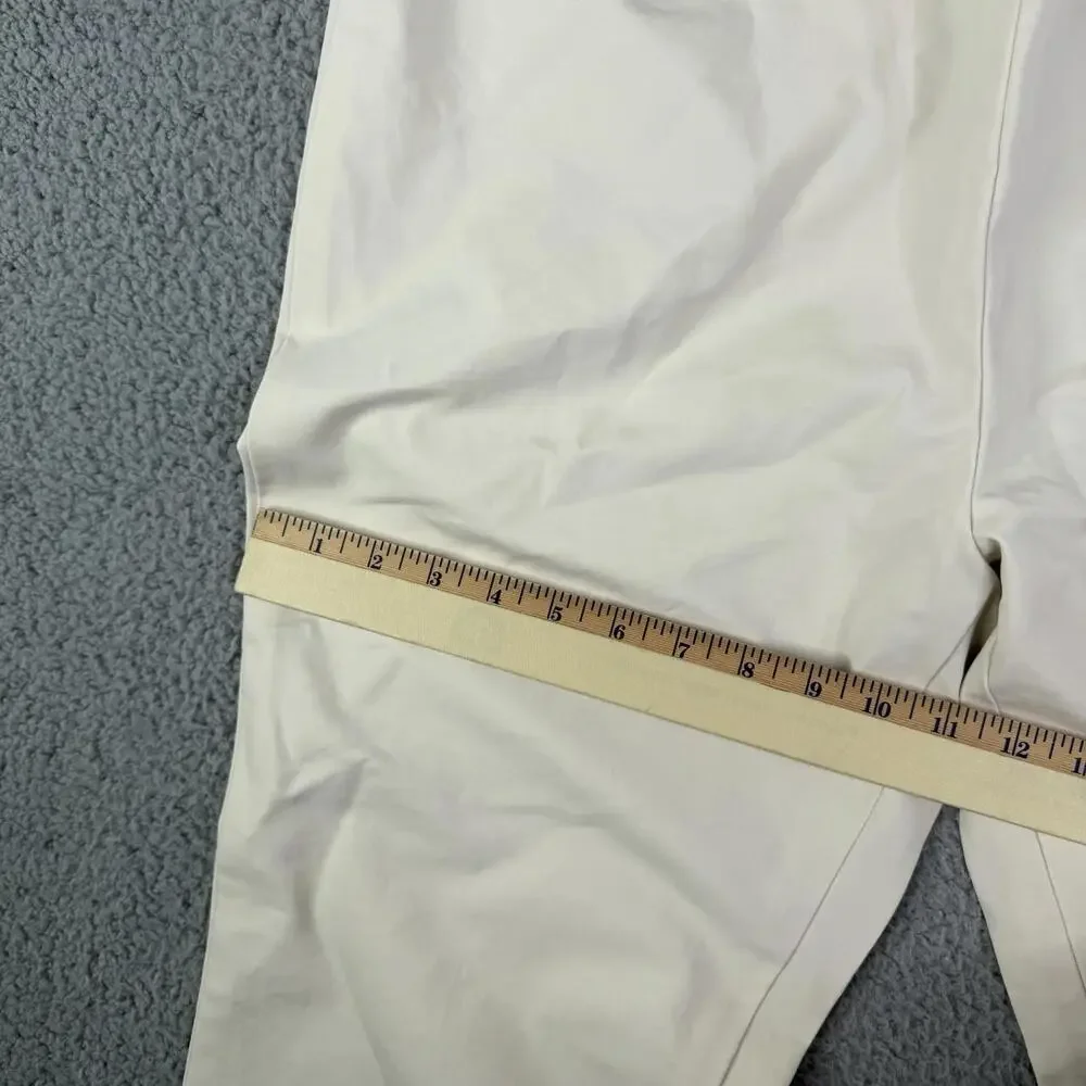 Lafayette 148 Stanton Beige Pants Women's 14 Curvy Stretch  Cropped - Picture 8 of 11